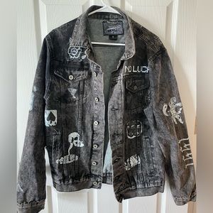 Black denim jacket, size s from Marshall’s.